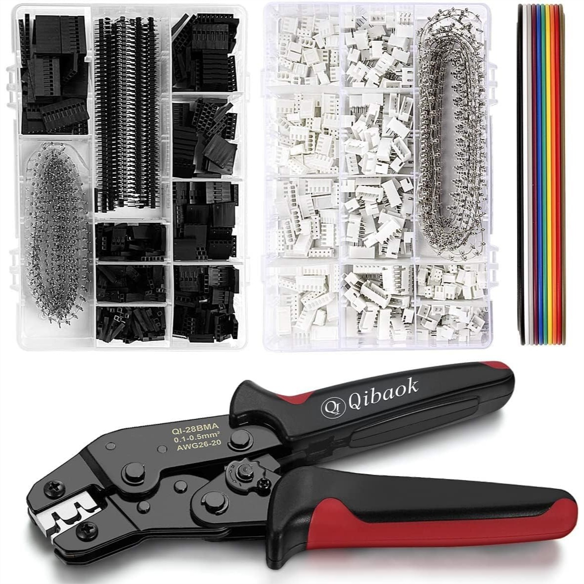 Diy For Electronics - Ratcheting Crimping Tool Kit with 1550PCS