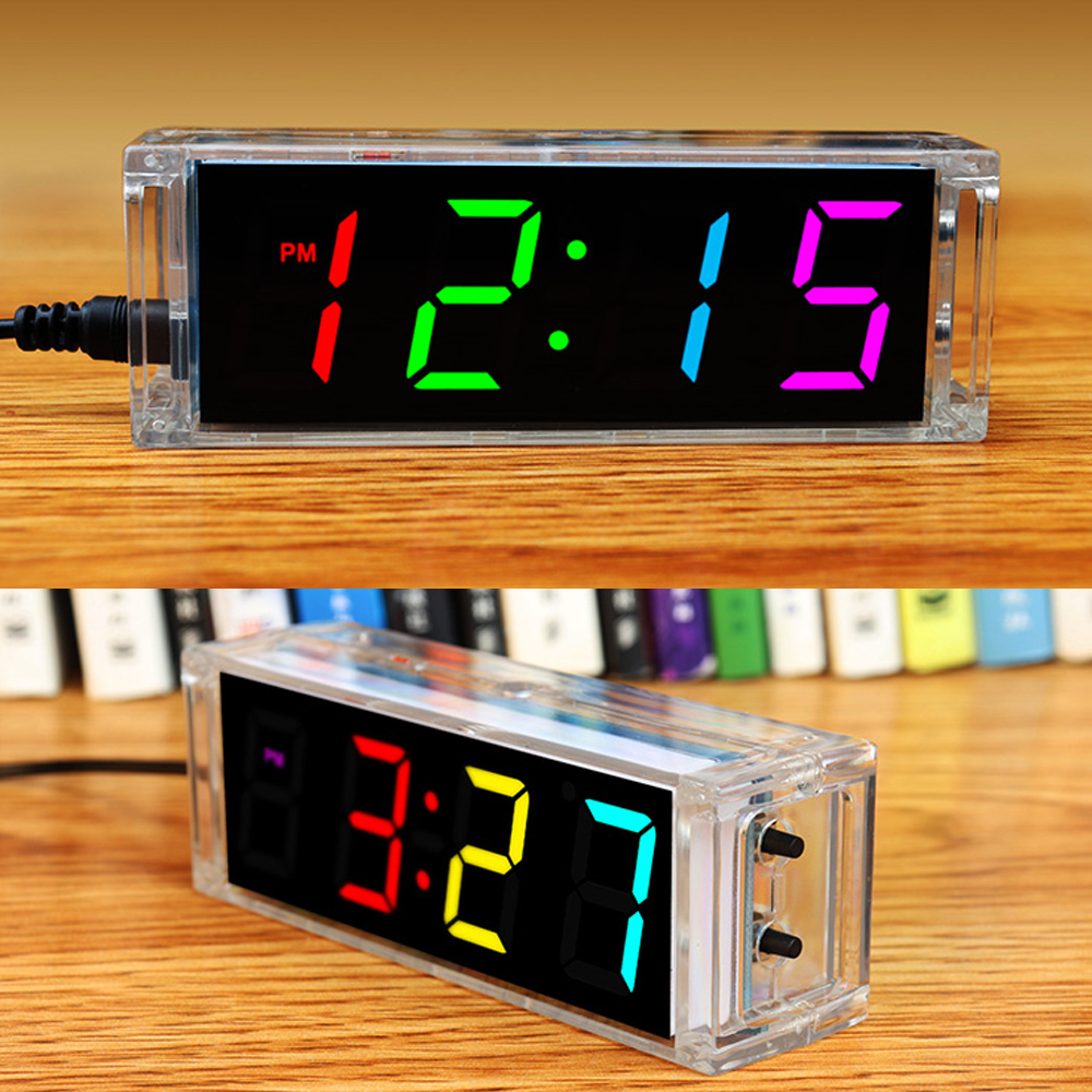 Diy Electronics Project Kit - Digital Tube DIY Clock Kit Temperature