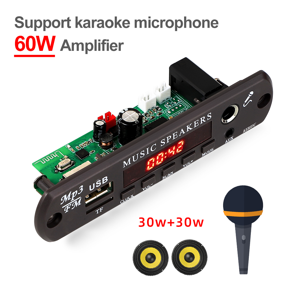 Diy Electronics Audio - KEBIDU MP3 WMA Decoder Board Bluetooth