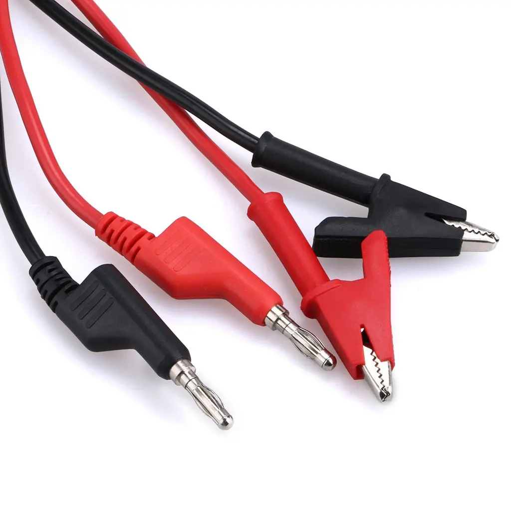 2Pcs 1M Double End Test Lead W - Crocodile Clip Set recensione e prezzo