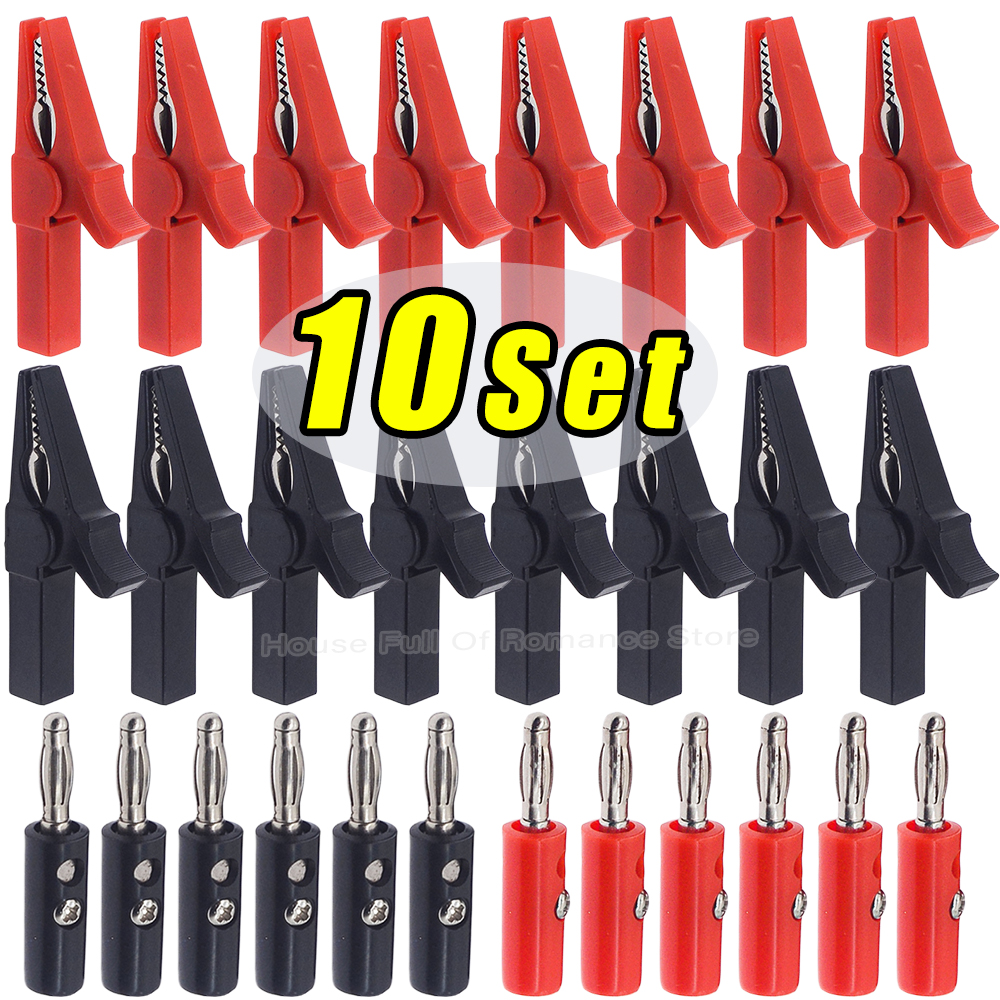 Alligator Clip with Banana Plu - Crocodile Clip Set recensione e prezzo