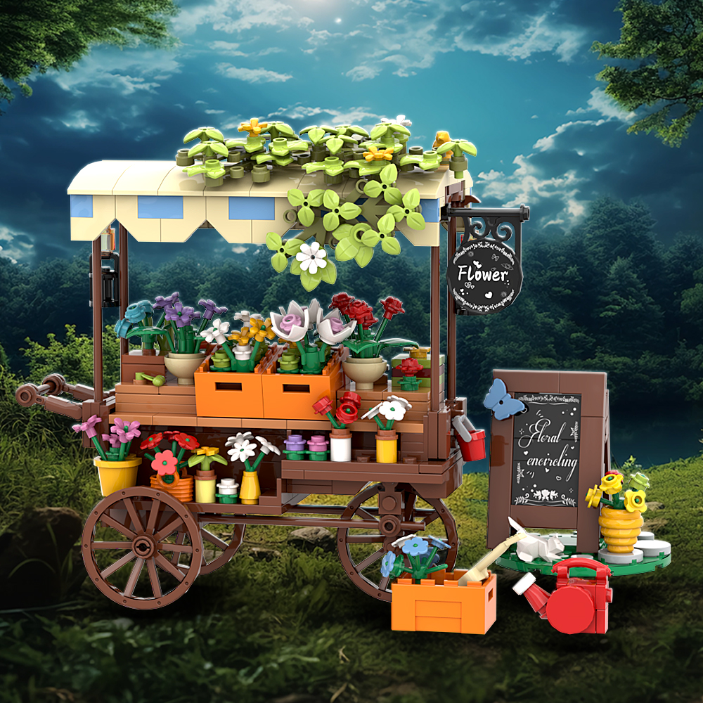 MOC Christmas Themed Flower St - Diy Electronics Market recensione e prezzo