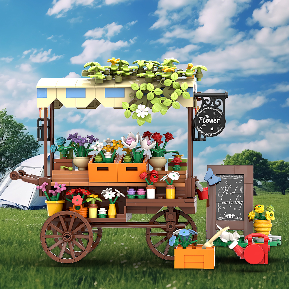 MOC Christmas Themed Flower St - Diy Electronics Market recensione e prezzo