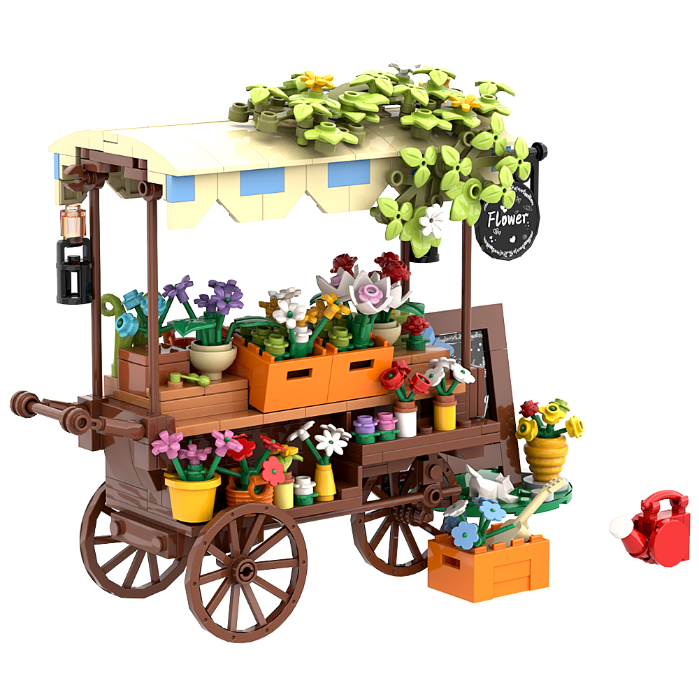 MOC Christmas Themed Flower St - Diy Electronics Market recensione e prezzo