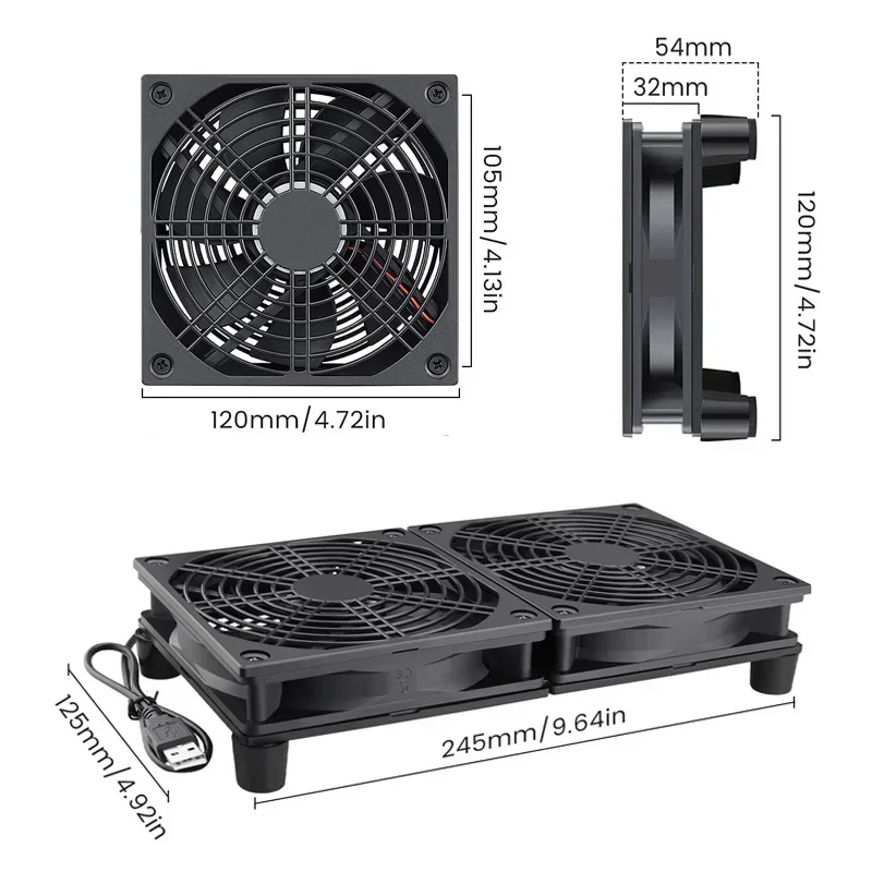 Router Cooling Fan High Airflo - Diy Electronics Box recensione e prezzo