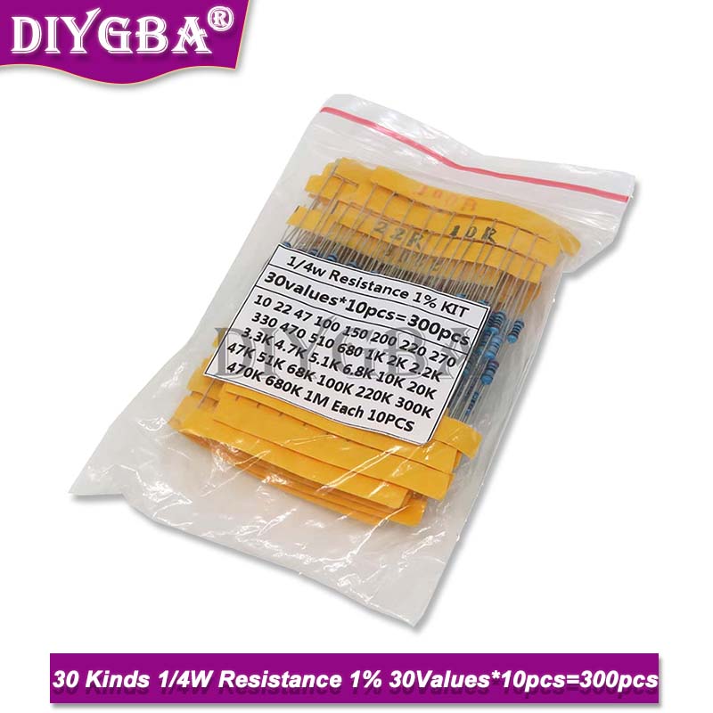 600PCS/Set 30Kinds 1/4W Resist - Resistor Kit 1 4W recensione e prezzo
