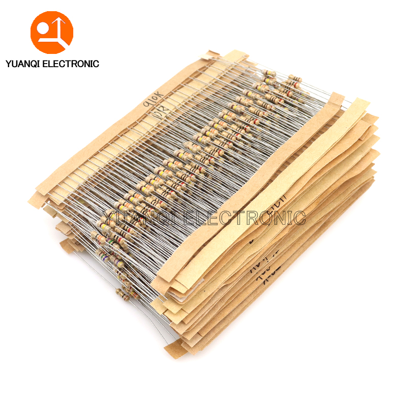 860pcs 1/4W Carbon Film Resist - Resistor Kit 1 4W recensione e prezzo