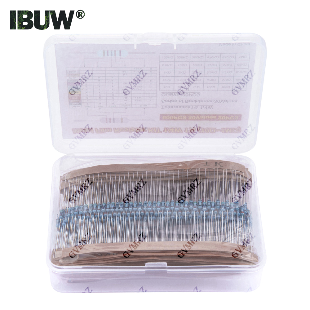 600PCS 30Values 1/4W Metal Fil - Resistor Kit 1 4W recensione e prezzo