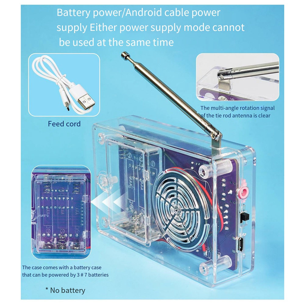 A72Z New HU-017B DIY FM Radio  - Diy Electronics Project Kit recensione e prezzo