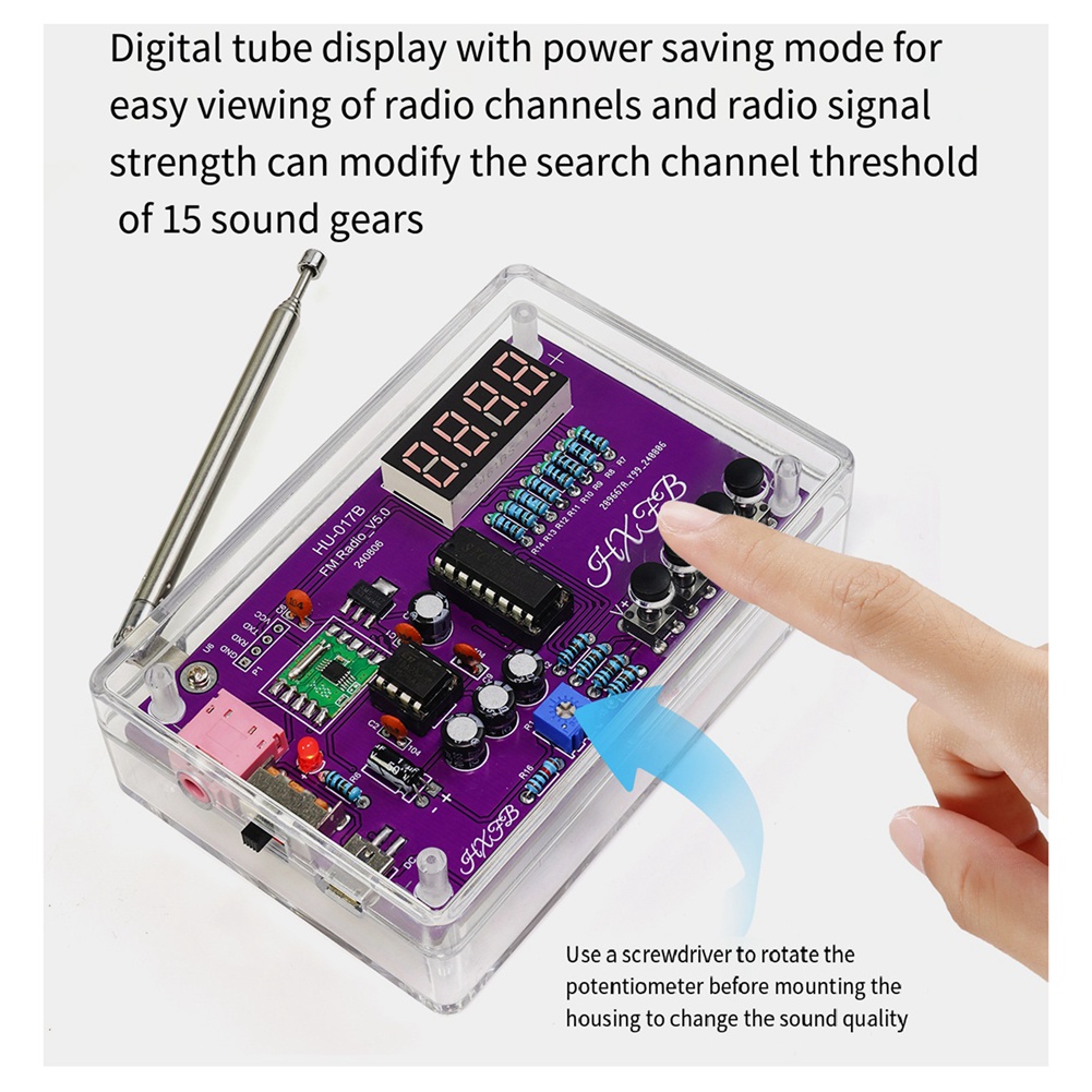 A72Z New HU-017B DIY FM Radio  - Diy Electronics Project Kit recensione e prezzo