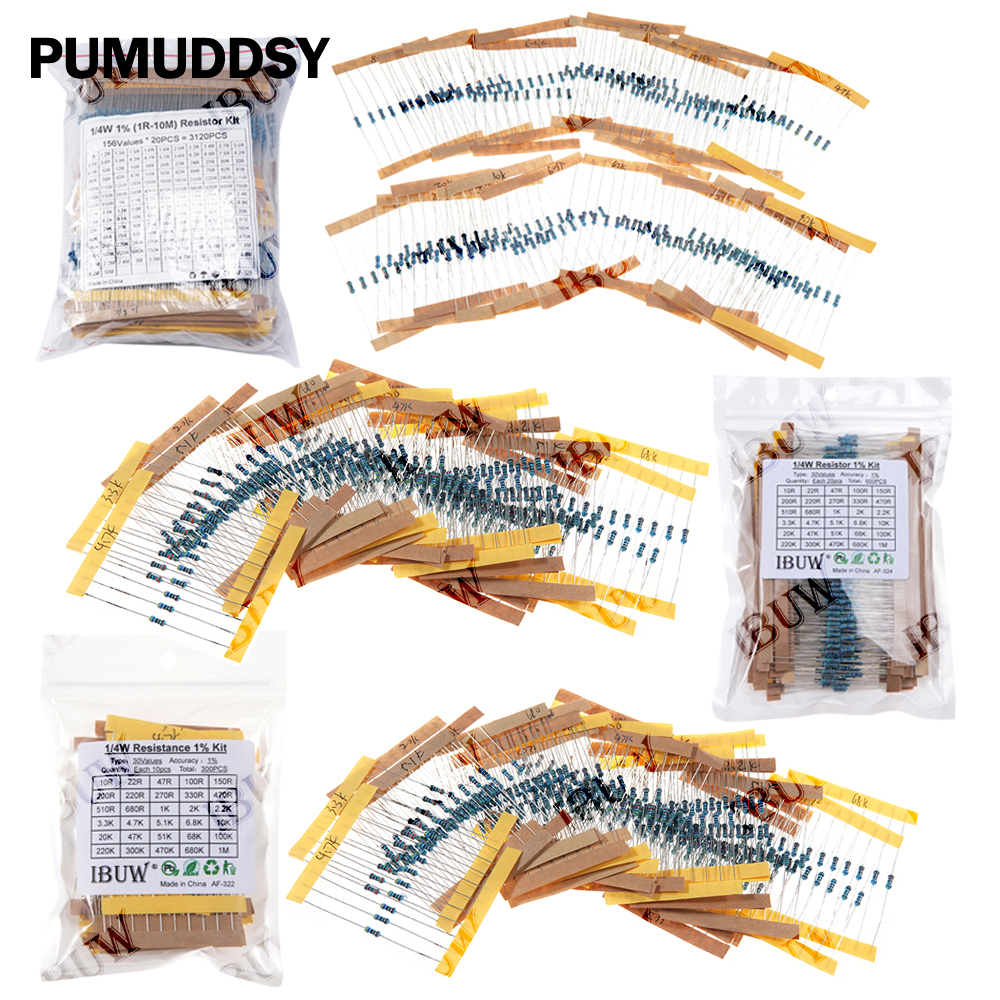 1/4W 1/2W 1W 2W 3W Resistance  - Resistor Kit 1 4W recensione e prezzo