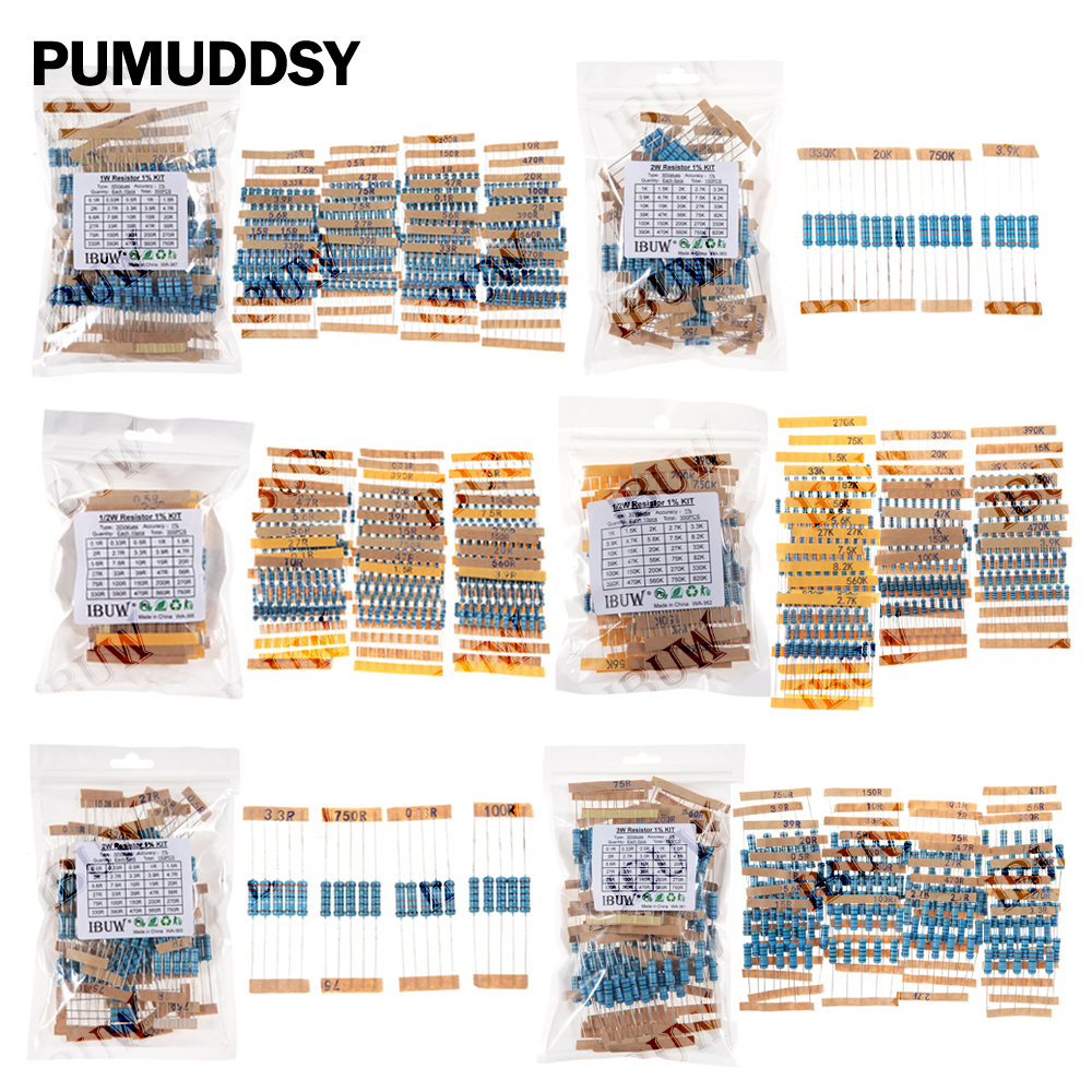 1/4W 1/2W 1W 2W 3W Resistance  - Resistor Kit 1 4W recensione e prezzo