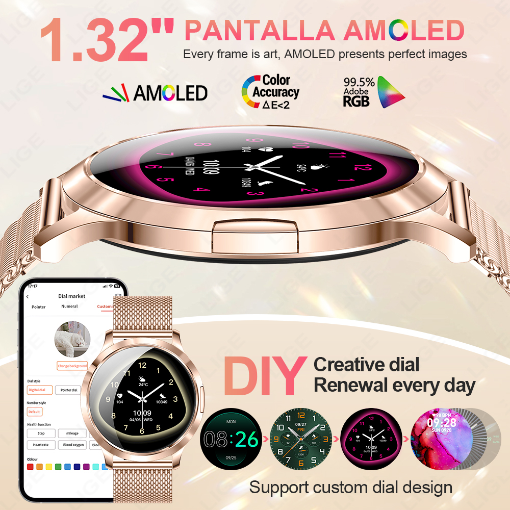 LIGE 2026 New Smart Watch Wome - Diy Electronics Audio recensione e prezzo