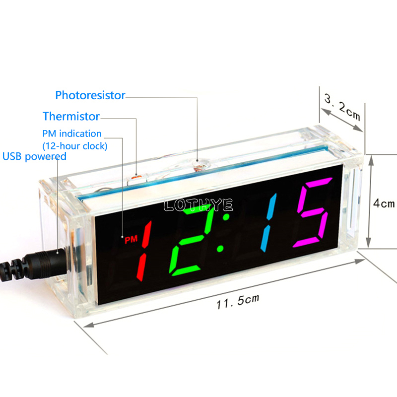 Digital Tube DIY Clock Kit Tem - Diy Electronics Project Kit recensione e prezzo