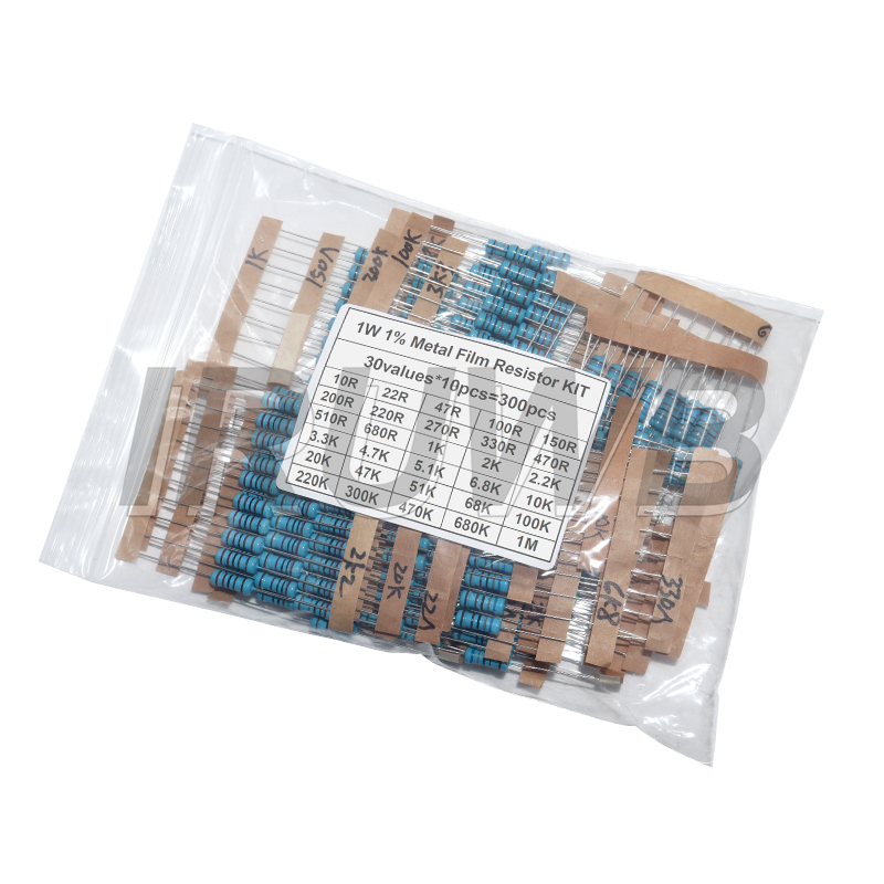300PCS 1/4W 1/2W 1W Resistance - Resistor Kit 1 4W recensione e prezzo