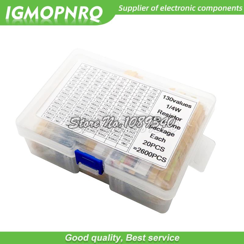 130Values 1/4W 1/2W 1/6W 1W 2W - Resistor Kit 1 4W recensione e prezzo