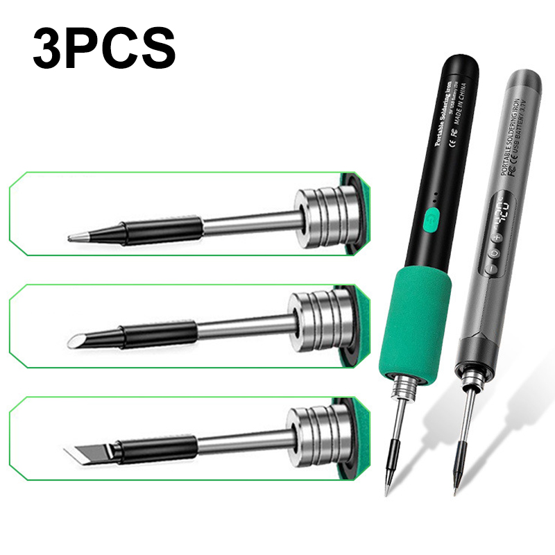 3Pcs USB Soldering Iron Tip wi - Diy Electronics Tools recensione e prezzo