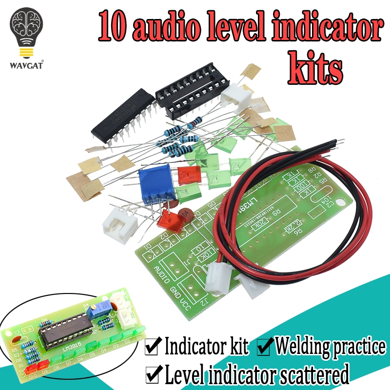 LM3915 DC 9V-12V 10 LED Sound  - Diy Electronics Project Kit recensione e prezzo