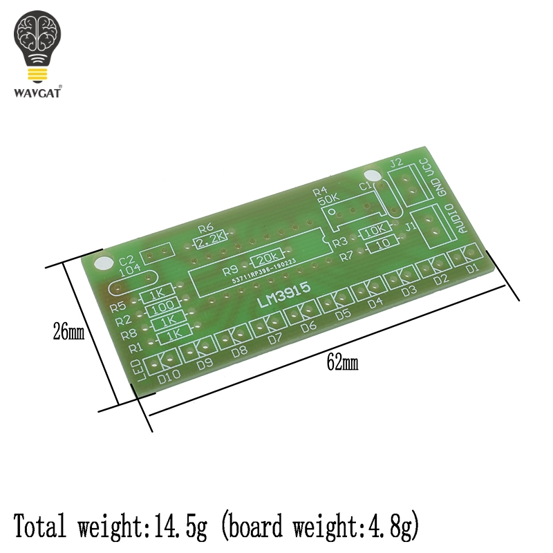 LM3915 DC 9V-12V 10 LED Sound  - Diy Electronics Project Kit recensione e prezzo