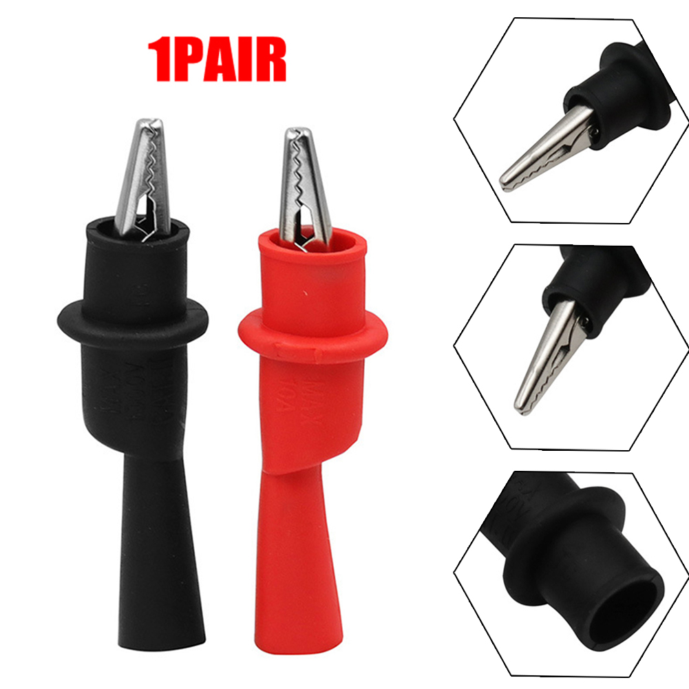 2pcs Red+Black Wire Tips Test  - Crocodile Clip Set recensione e prezzo