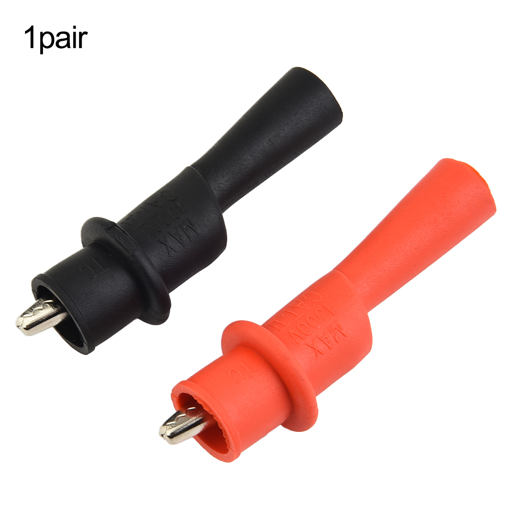2pcs Red+Black Wire Tips Test  - Crocodile Clip Set recensione e prezzo