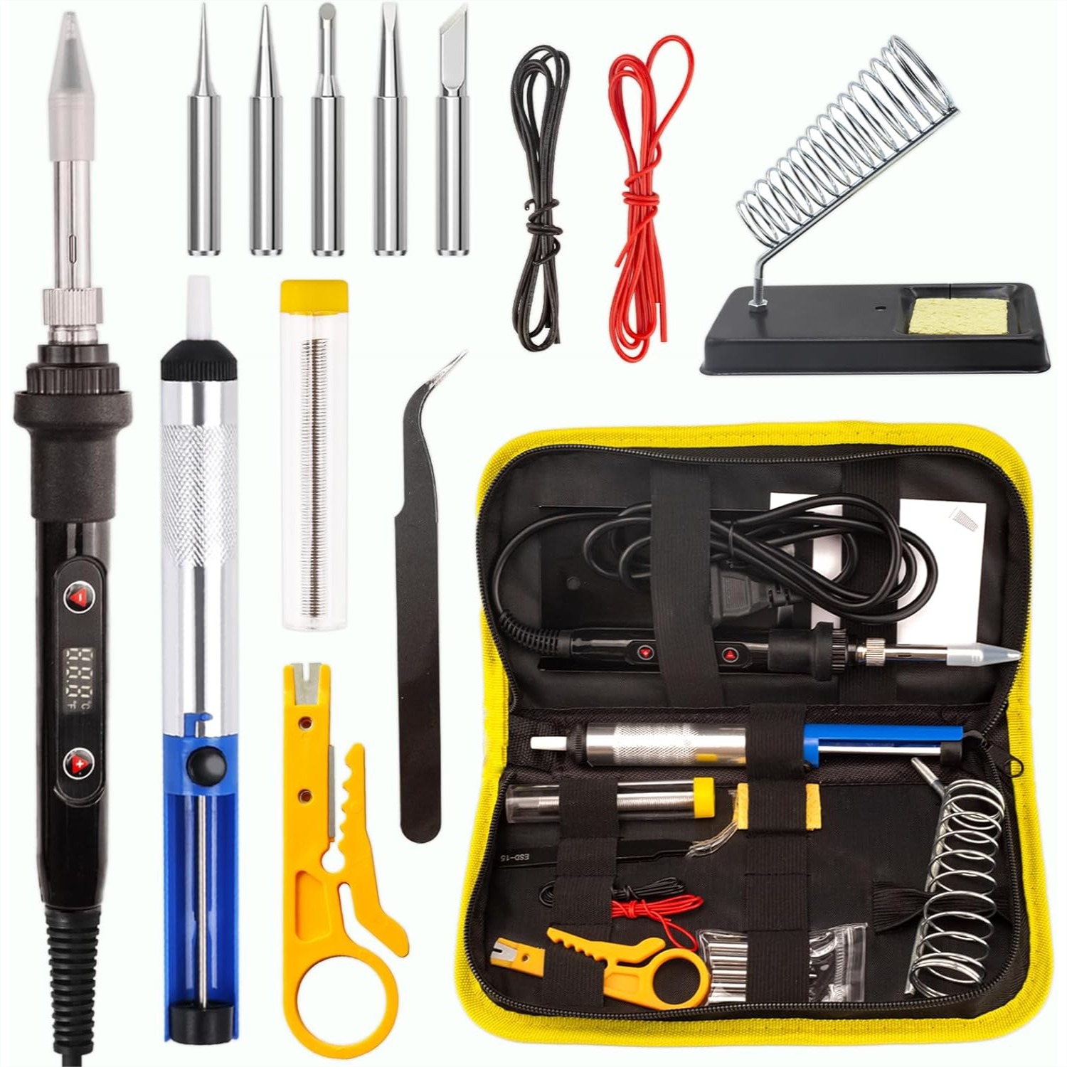 80W Soldering Iron Kit with LC - Diy Electronics Project Kit recensione e prezzo