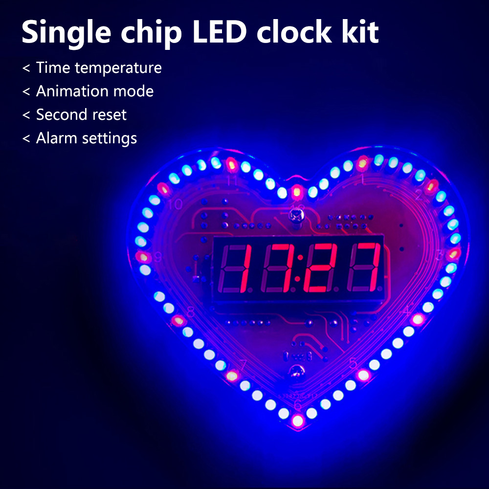 DIY Kits Heart Shaped 4-Digit  - Diy Electronics Project Kit recensione e prezzo
