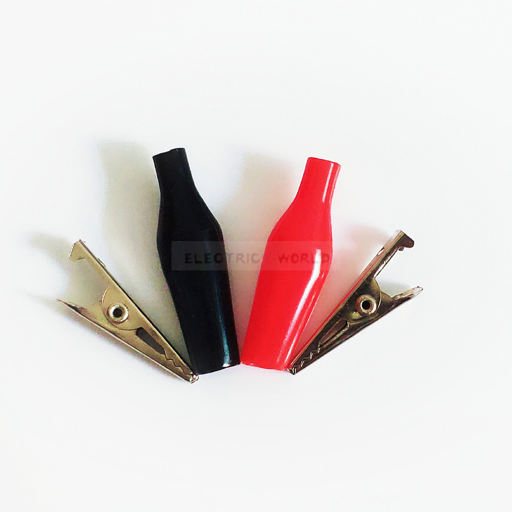 28mm Black and Red Crocodile C - Crocodile Clip Set recensione e prezzo